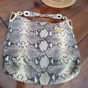 Beautiful Michael kors  python snakeskin hobo